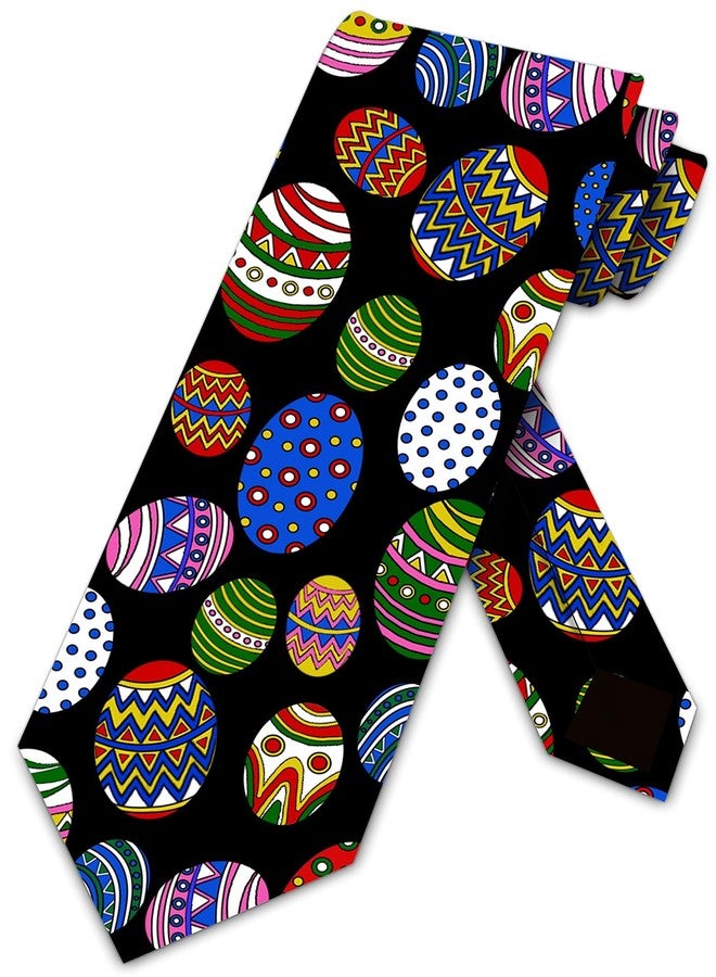 Three Rooker Easter Ties Mens Easter Egg Holiday Necktie - Image 2